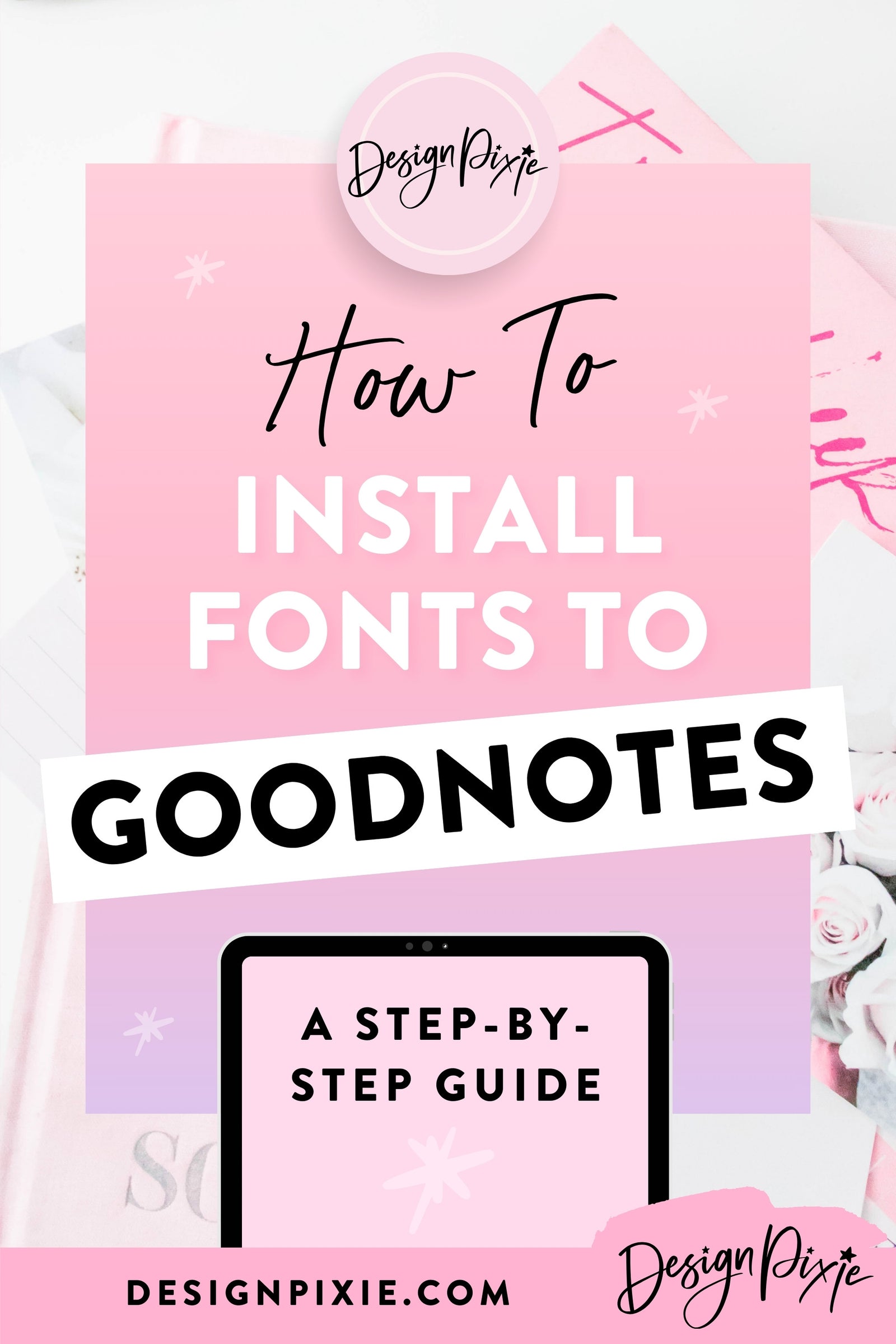 How to install fonts to Goodnotes on your iPad
