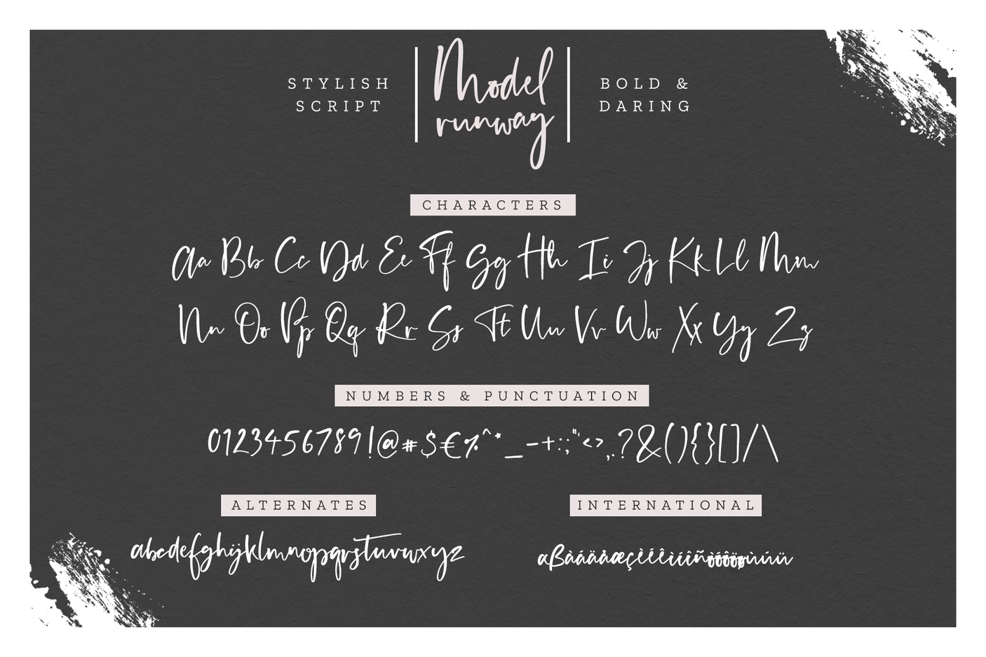 Model Runway Font - Design Pixie
