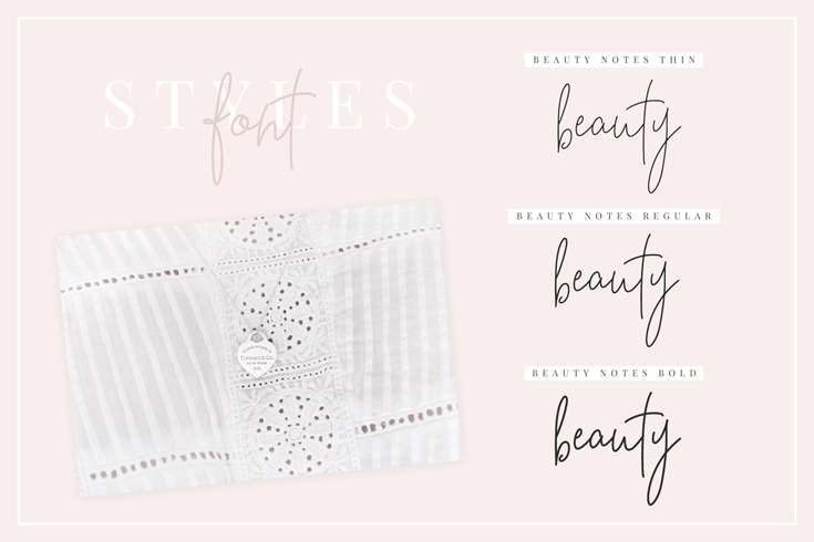 Beauty Notes Font - Design Pixie