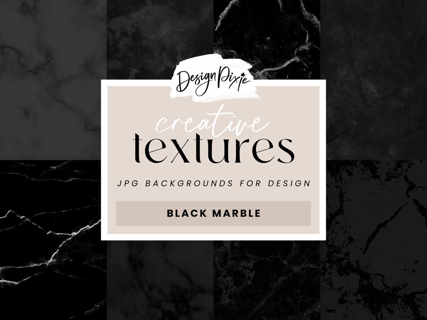 Black Marble Digital Backgrounds - Design Pixie