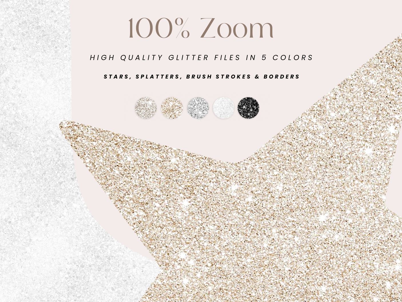 Glitter Shapes PNG Clipart - Design Pixie