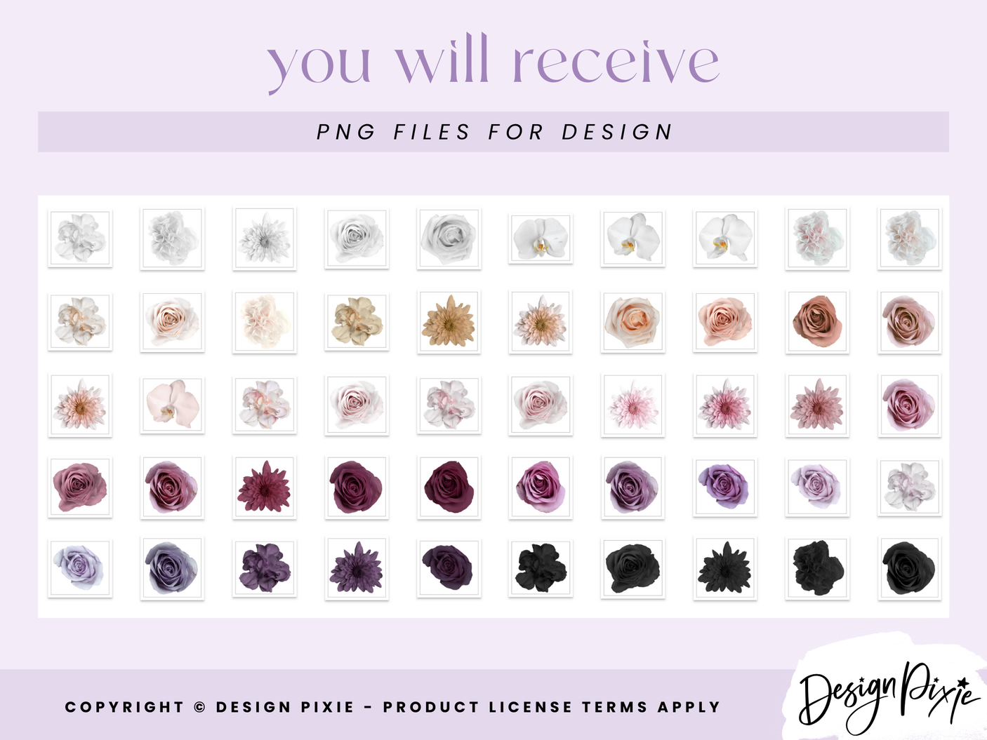 Real Flowers PNG Clipart - Design Pixie