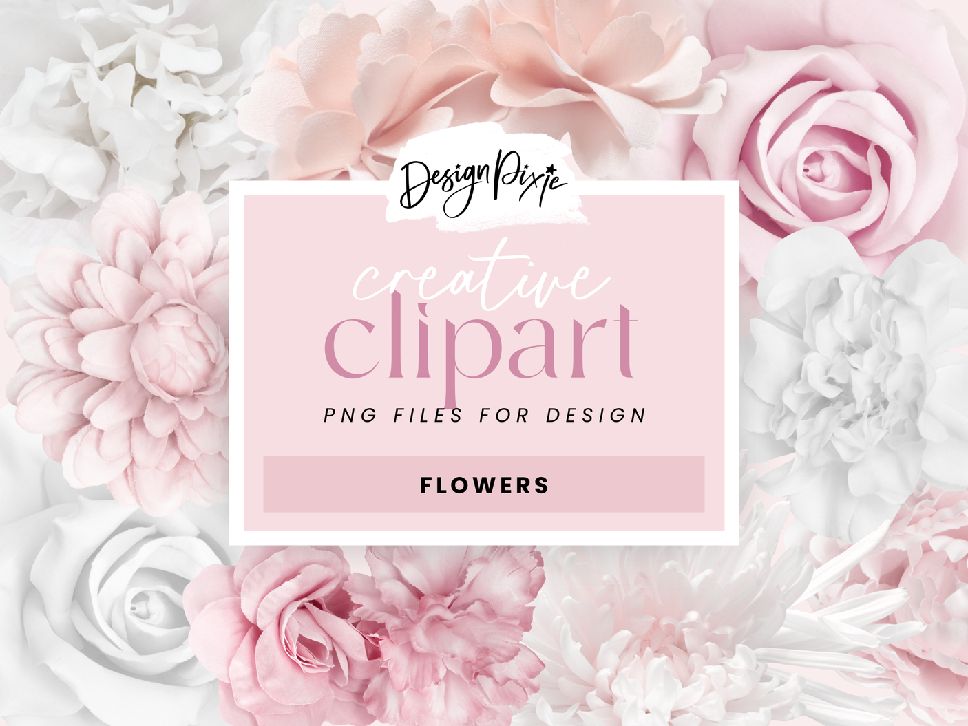 3D Flowers PNG Clipart - Design Pixie