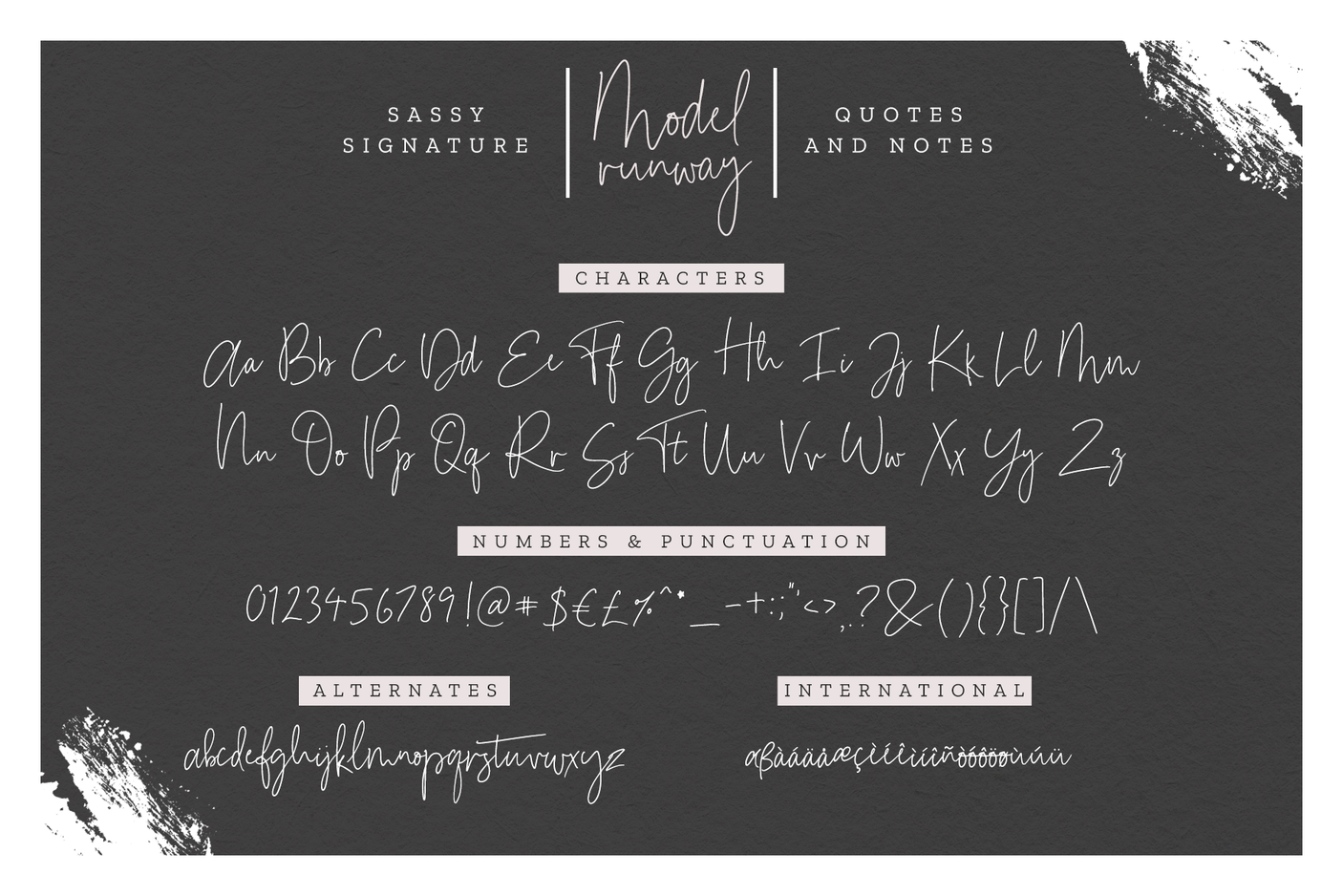 Model Runway Font - Design Pixie