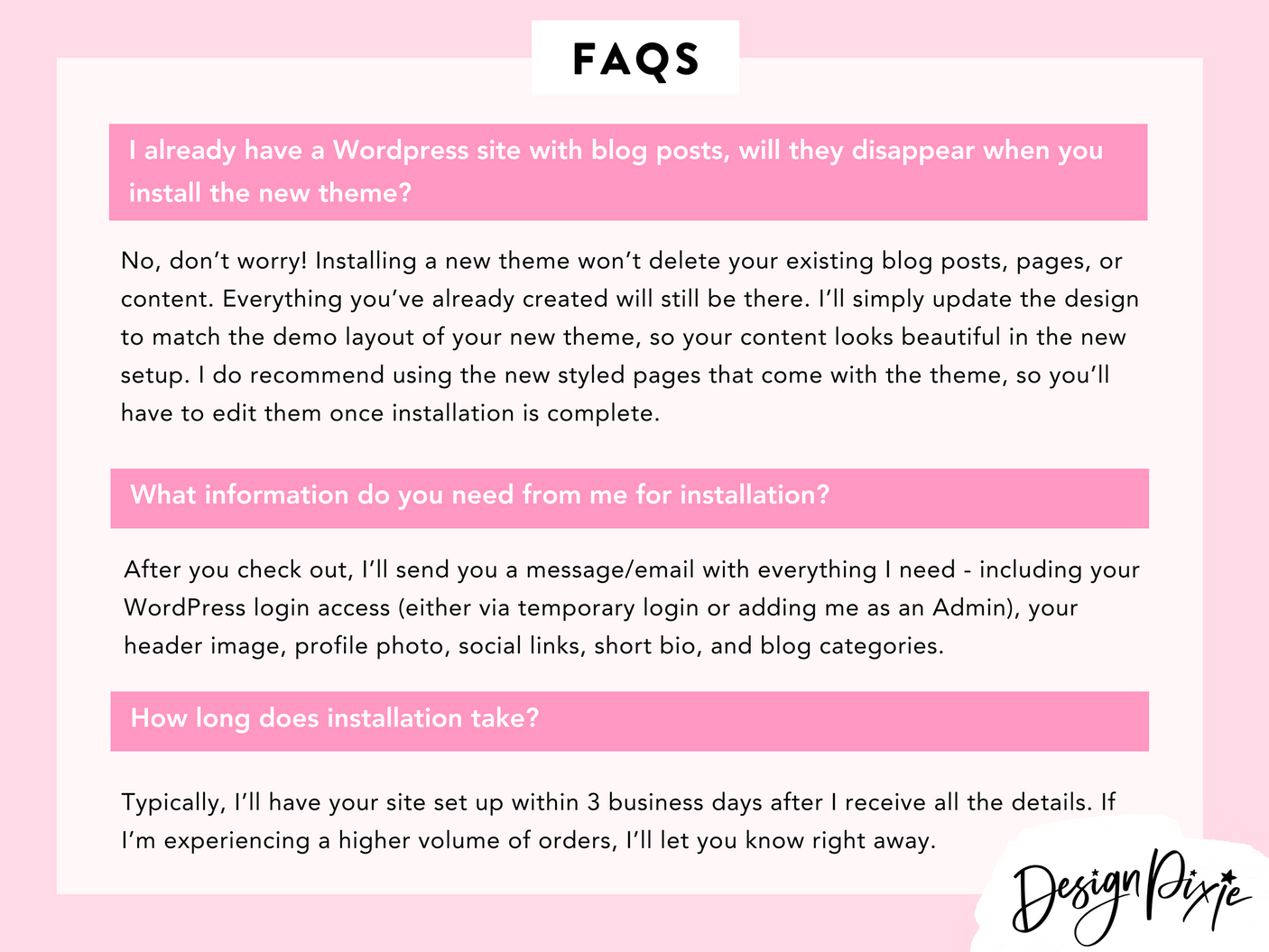 Wordpress Theme Installation