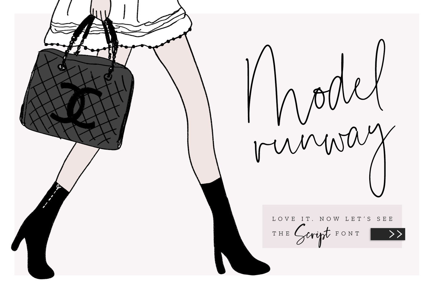 Model Runway Font - Design Pixie