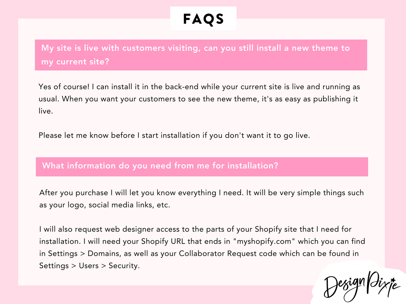Shopify Theme Installation