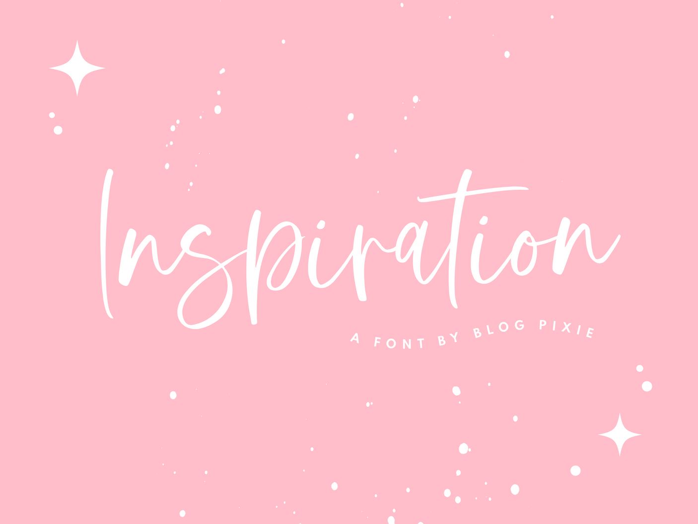 Inspiration Font - Design Pixie