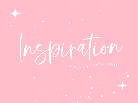 Inspiration Font - Design Pixie