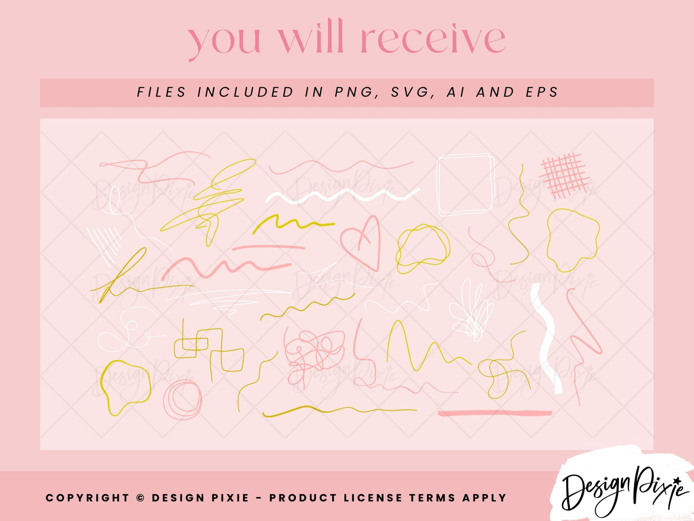 Lines And Scribbles SVG Elements - Design Pixie