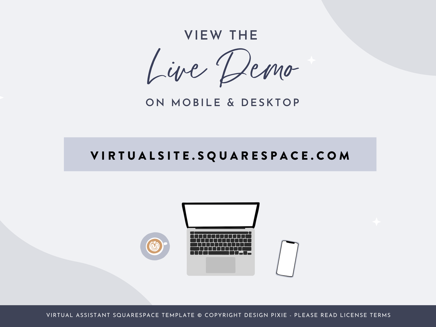 Virtual Assistant Squarespace Template