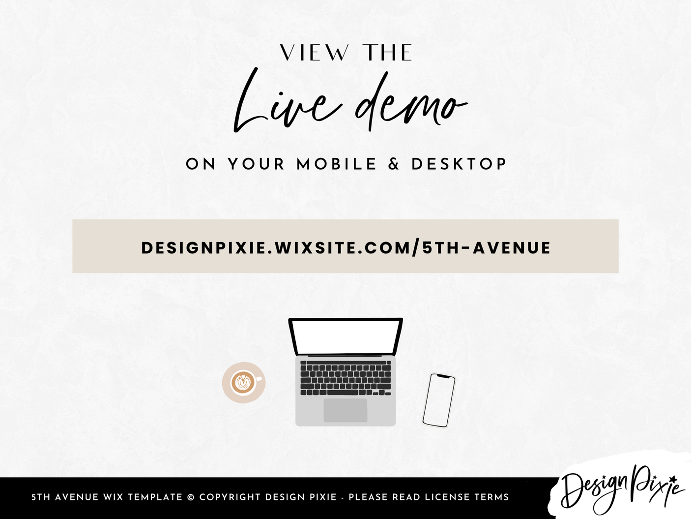 5th Avenue Social Wix Template