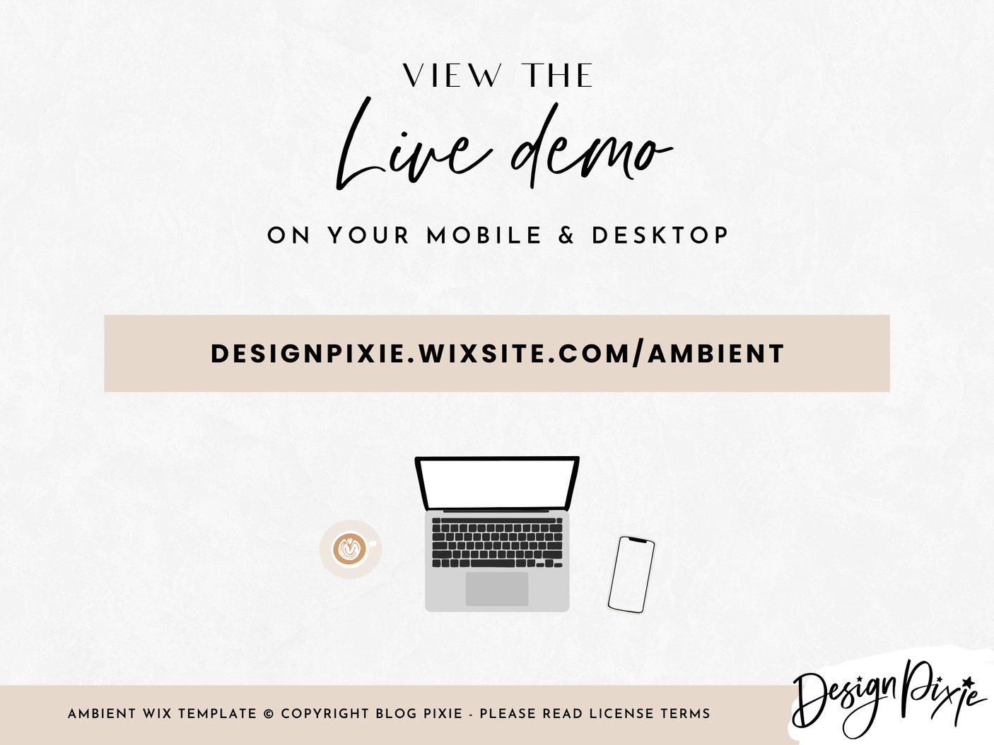 Ambient Wix Template