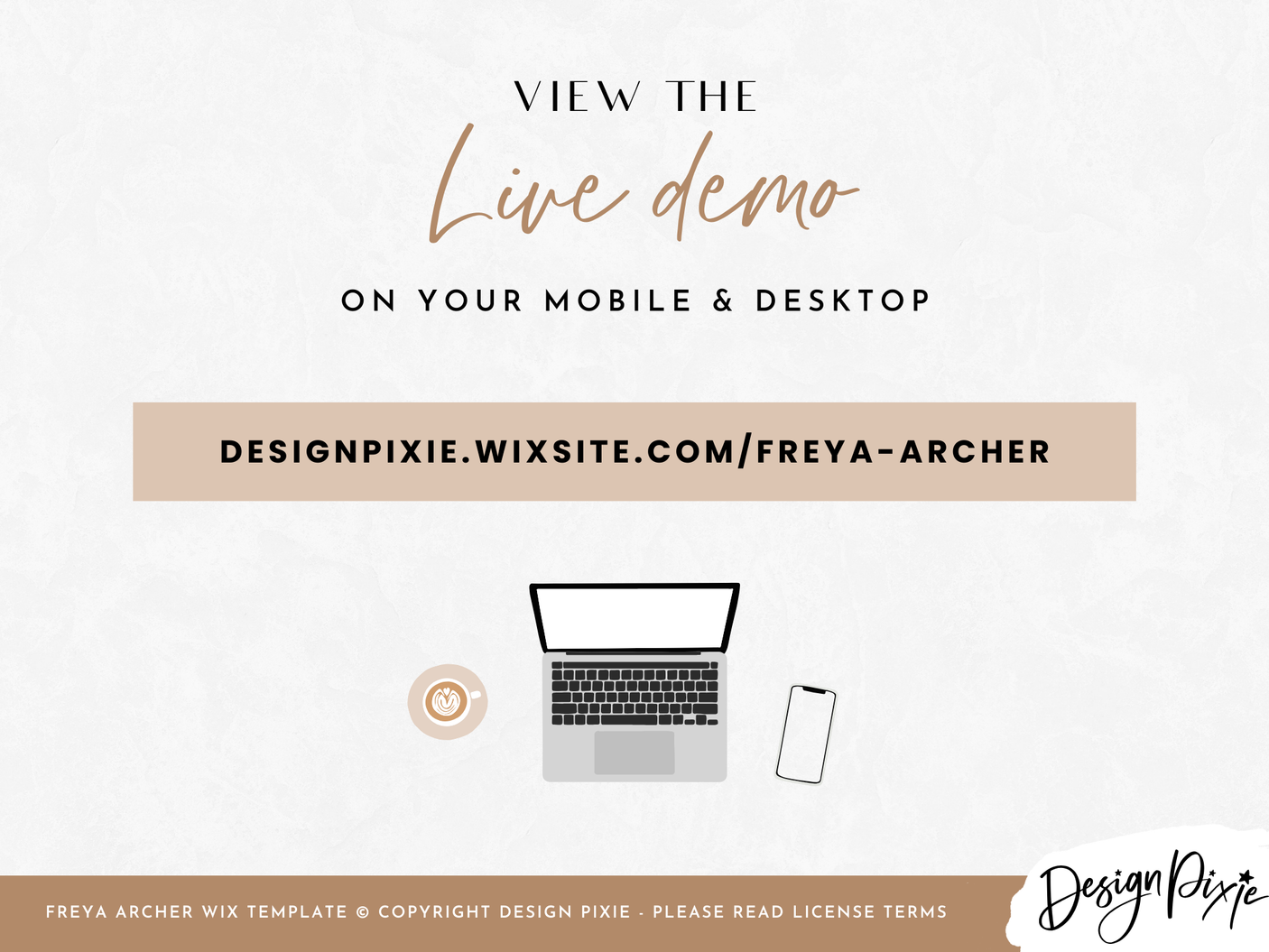 Freya Archer Wix Template