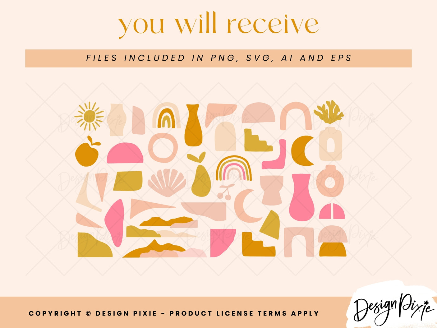 Abstract Shapes SVG Elements - Design Pixie