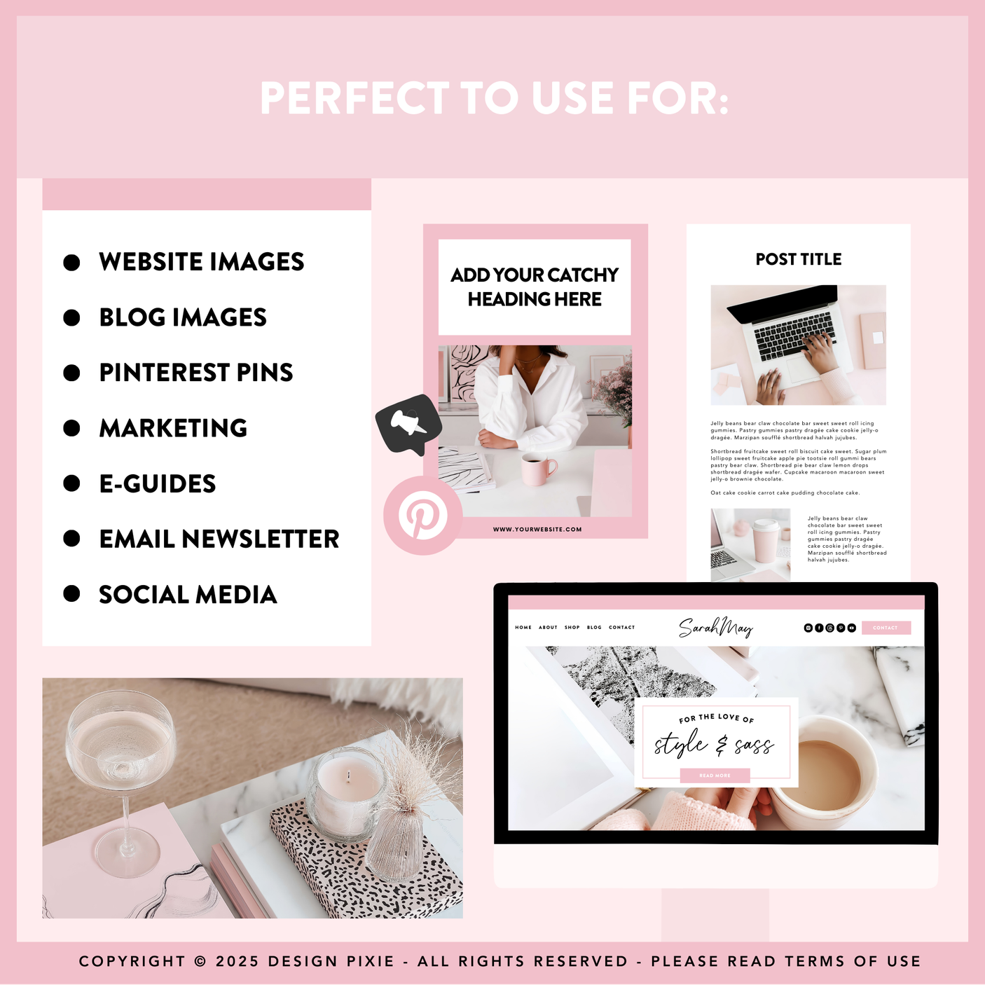 Aesthetic Pink Styled Stock Photos
