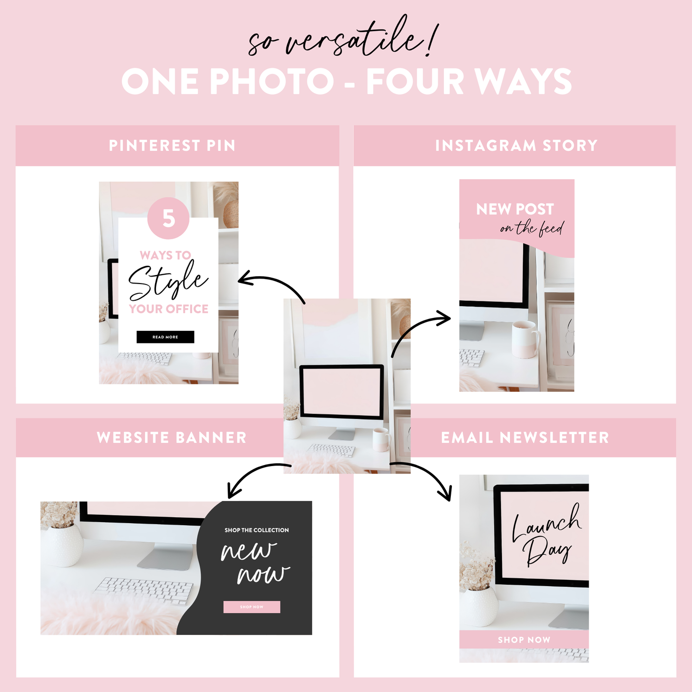 Aesthetic Pink Styled Stock Photos