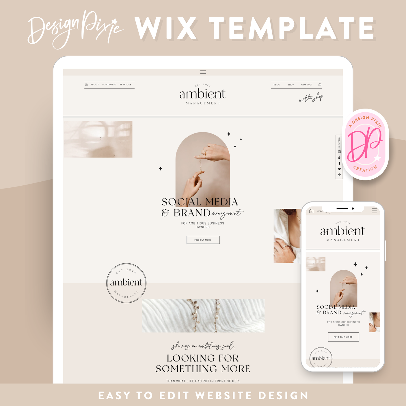 Ambient Wix Template