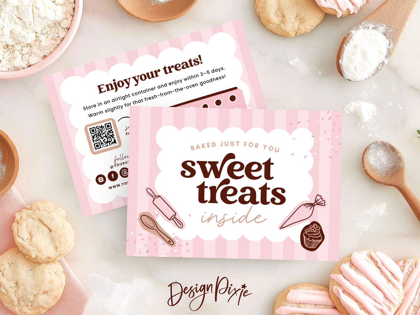 Bakery Thank You Card Template