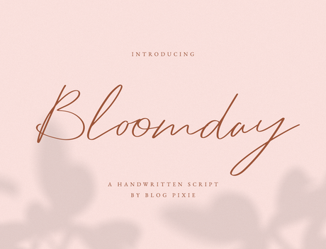 Bloomday Font - Design Pixie