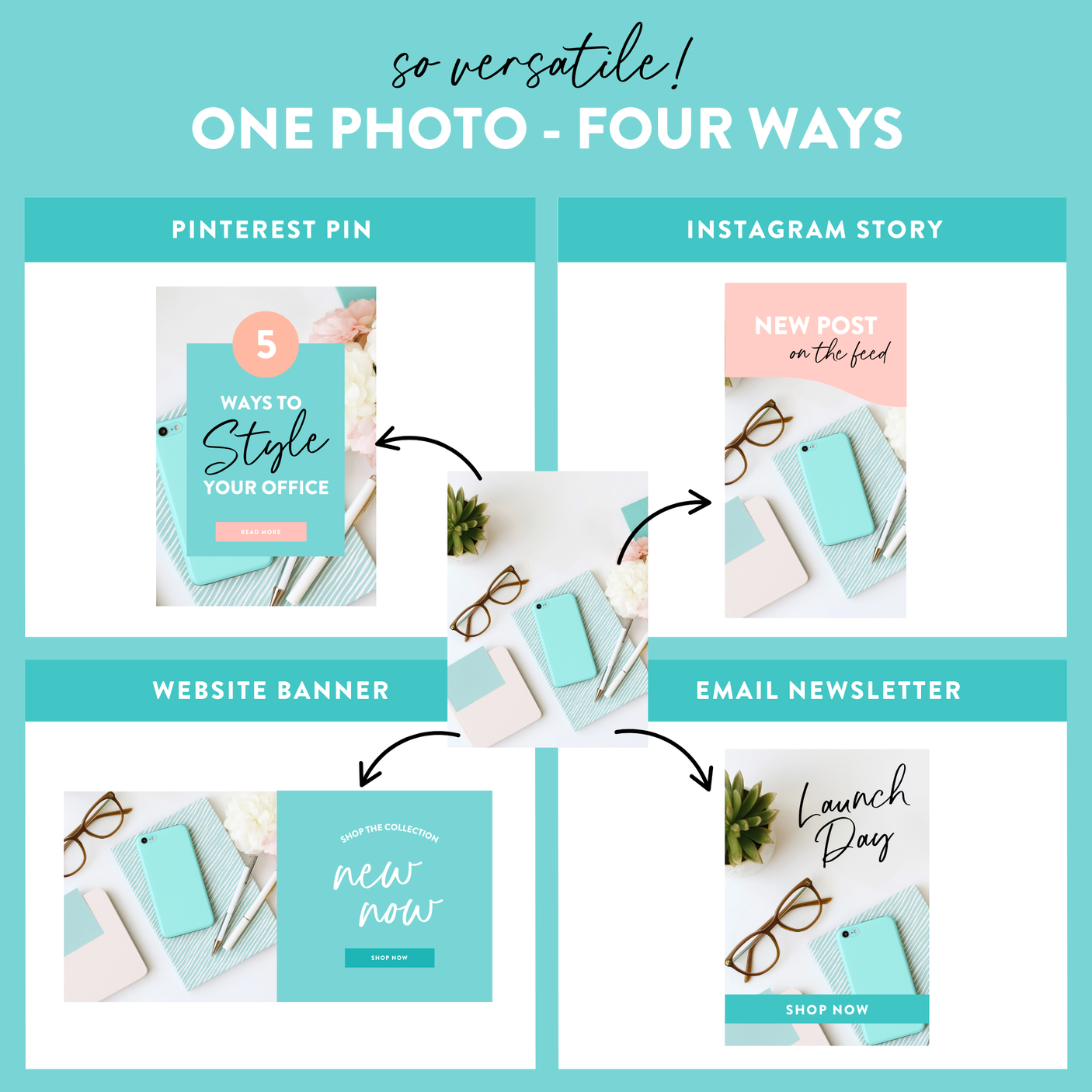 Blue Workspace Stock Photos