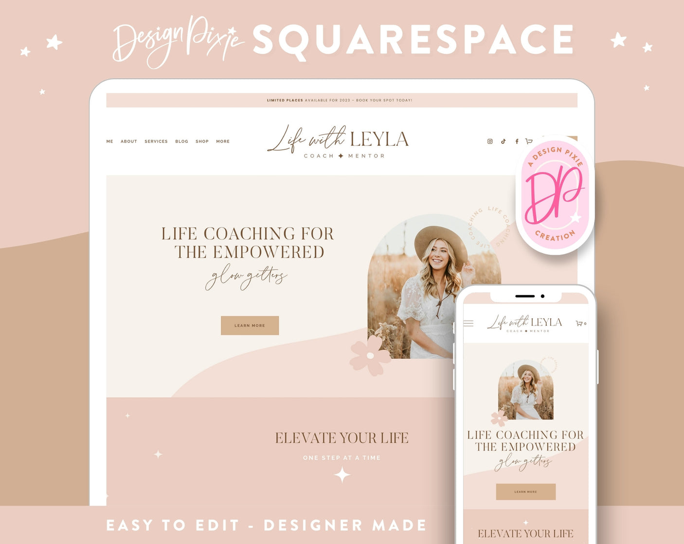 Life With Leyla Squarespace Template
