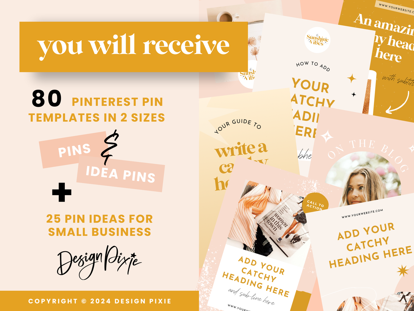 Boho Pinterest Templates - Design Pixie