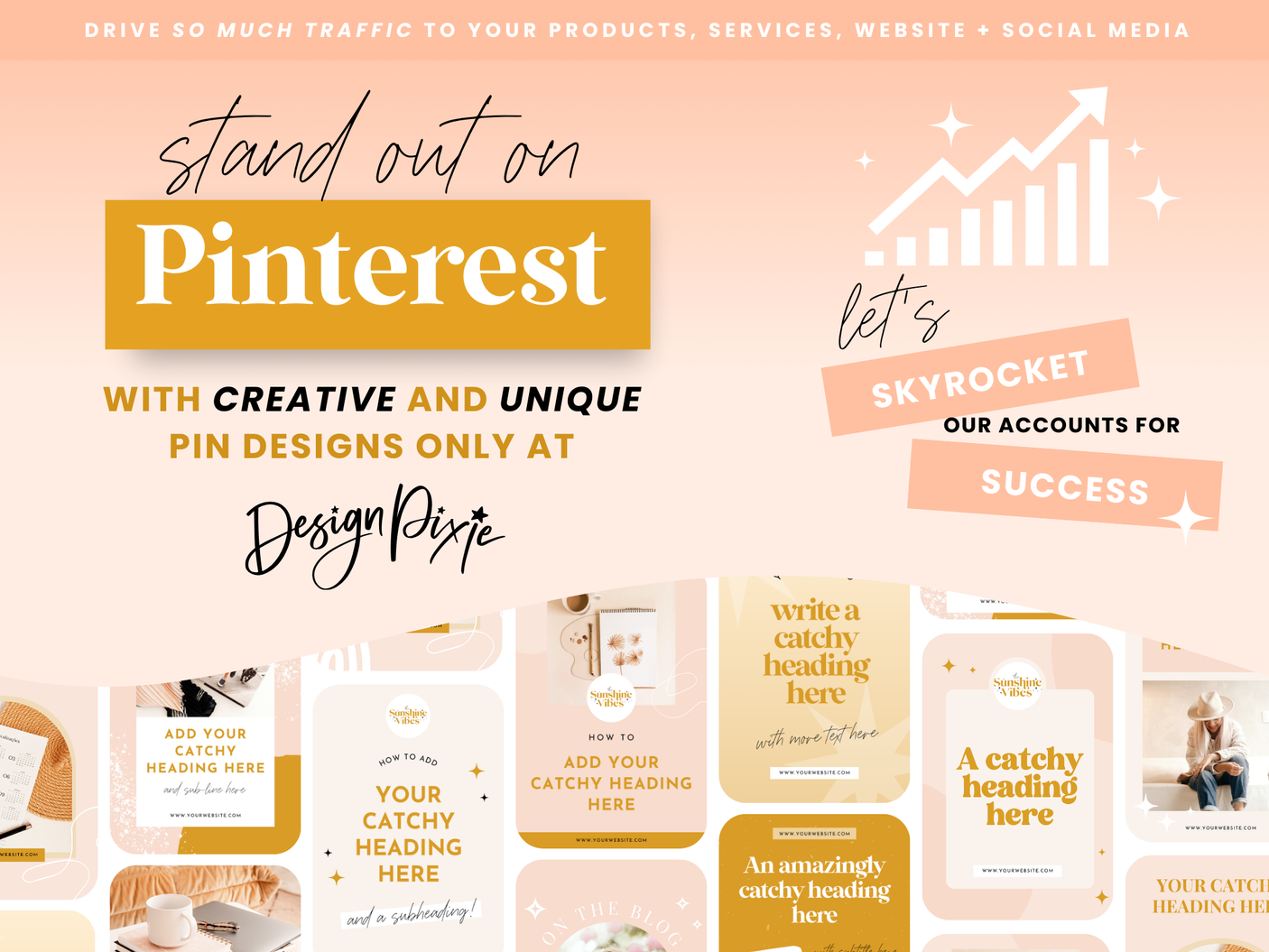 Boho Pinterest Templates - Design Pixie