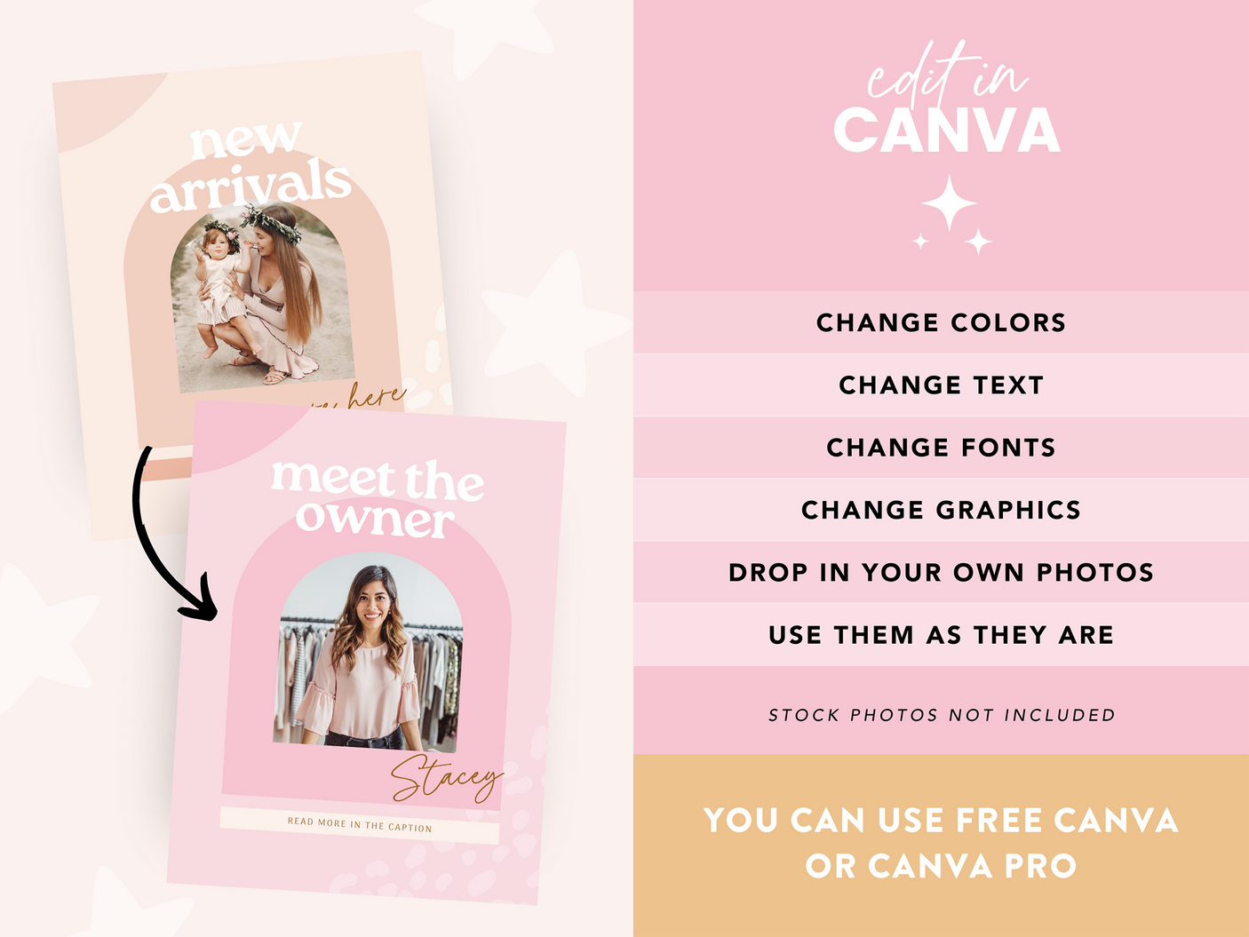 Boho Floral Instagram Templates