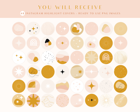 Boho Instagram Highlight Icons - Design Pixie