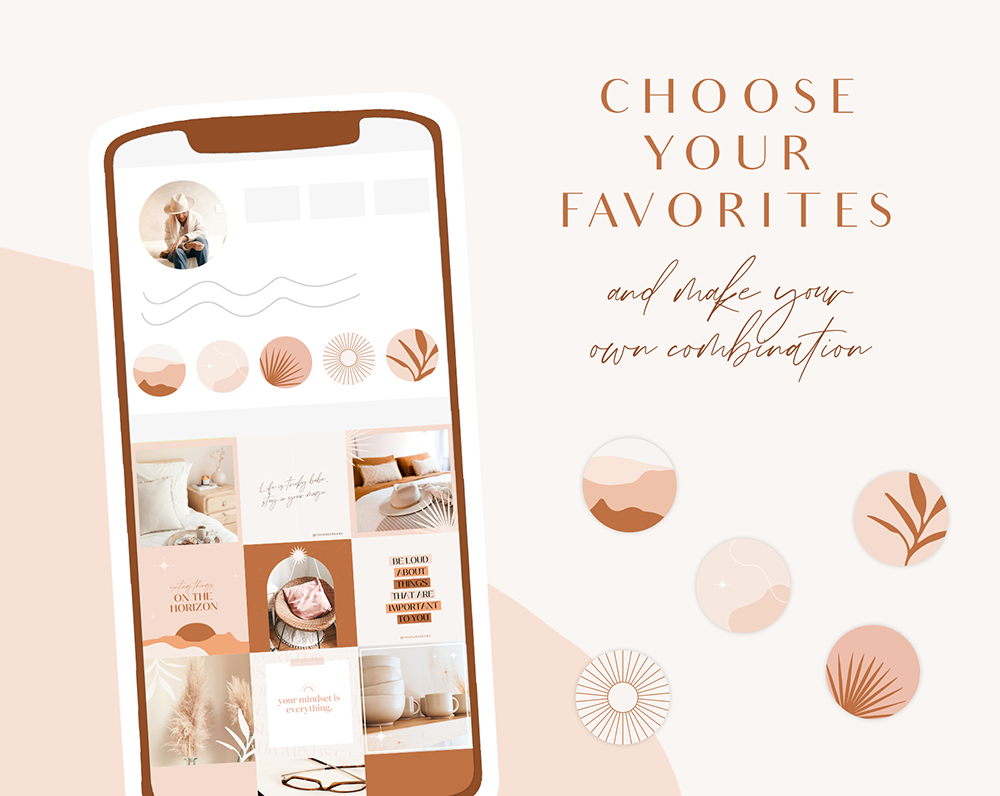 Bohemian Instagram Highlight Icons - Design Pixie