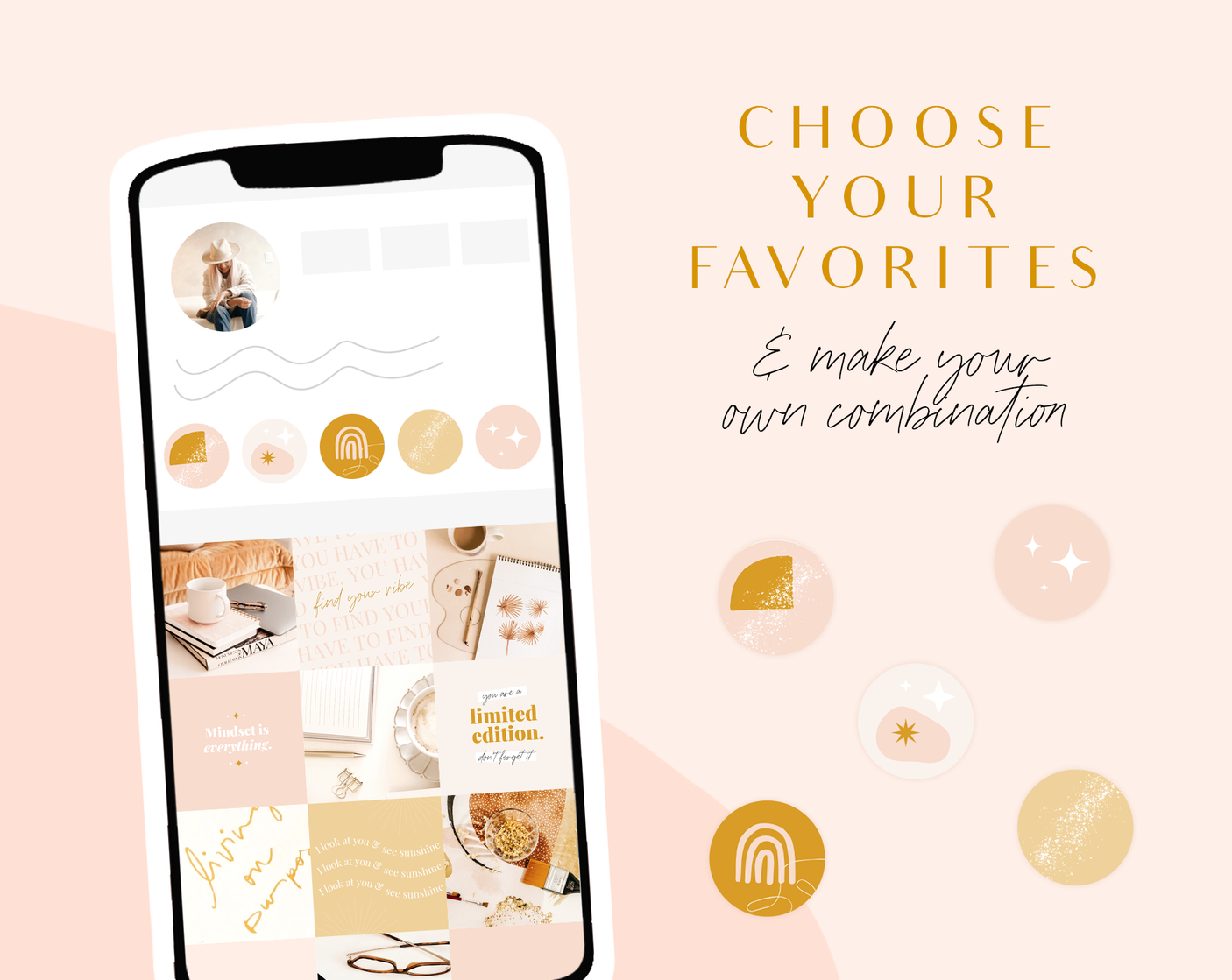 Boho Instagram Highlight Icons - Design Pixie