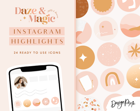 Daze And Magic Instagram Highlight Icons - Design Pixie