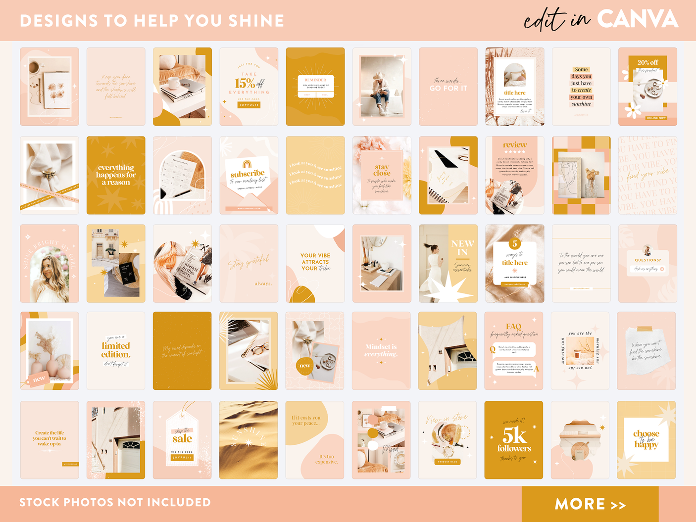 Boho Instagram Templates