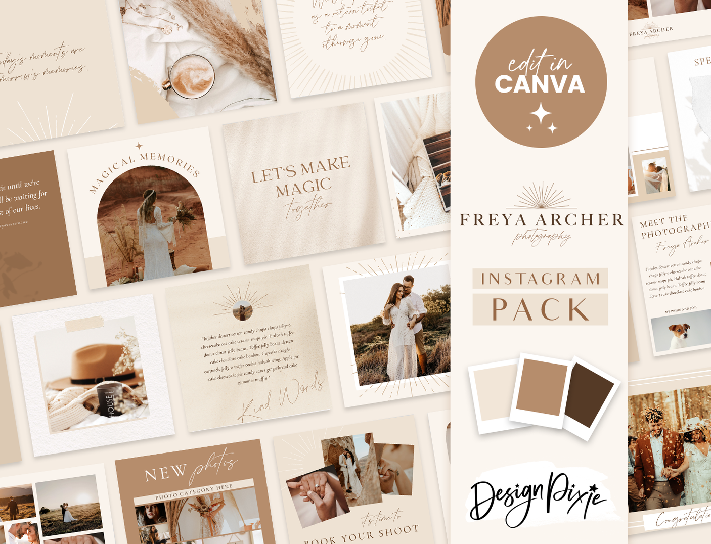 Freya Archer Instagram Post Templates