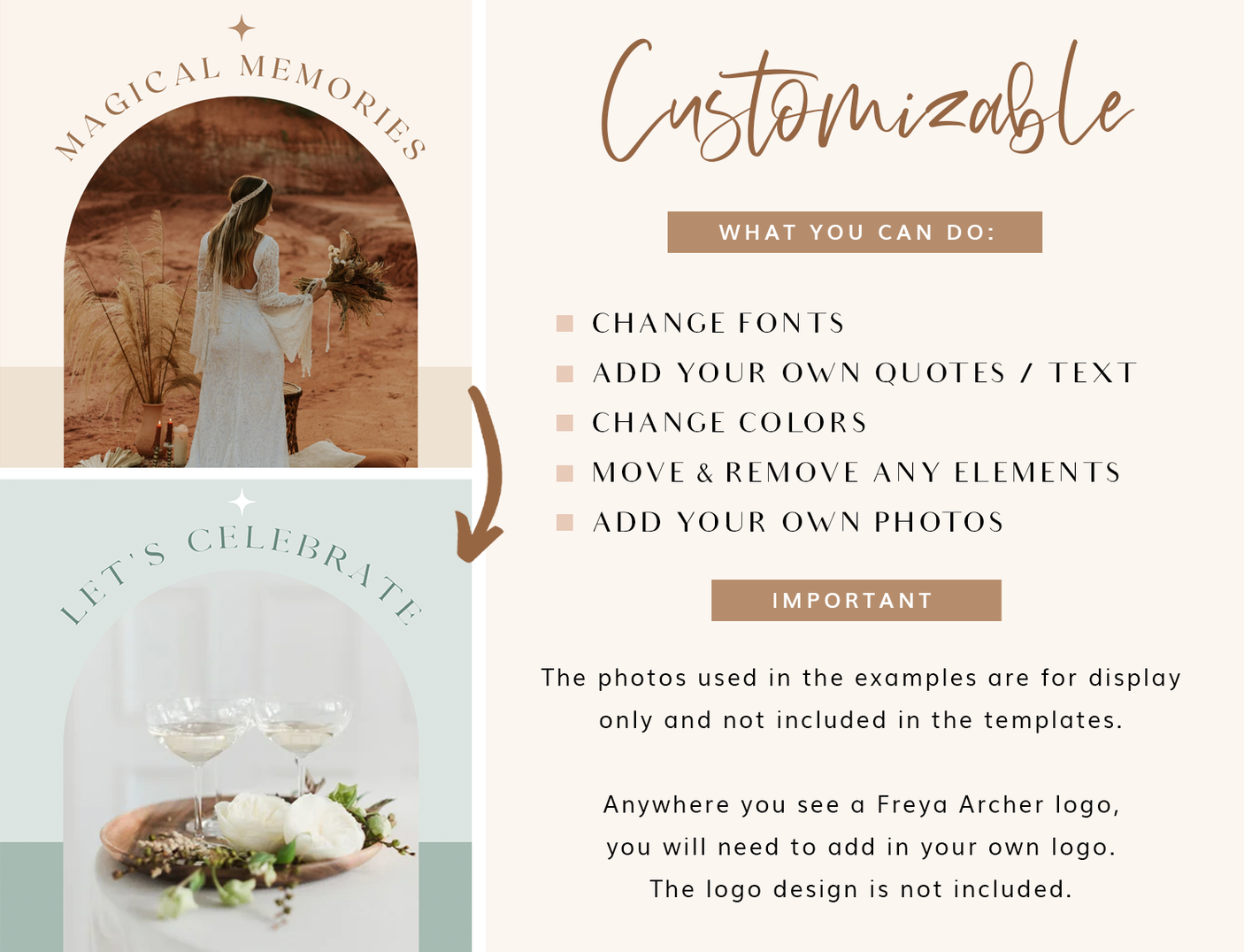 Freya Archer Instagram Post Templates - Design Pixie