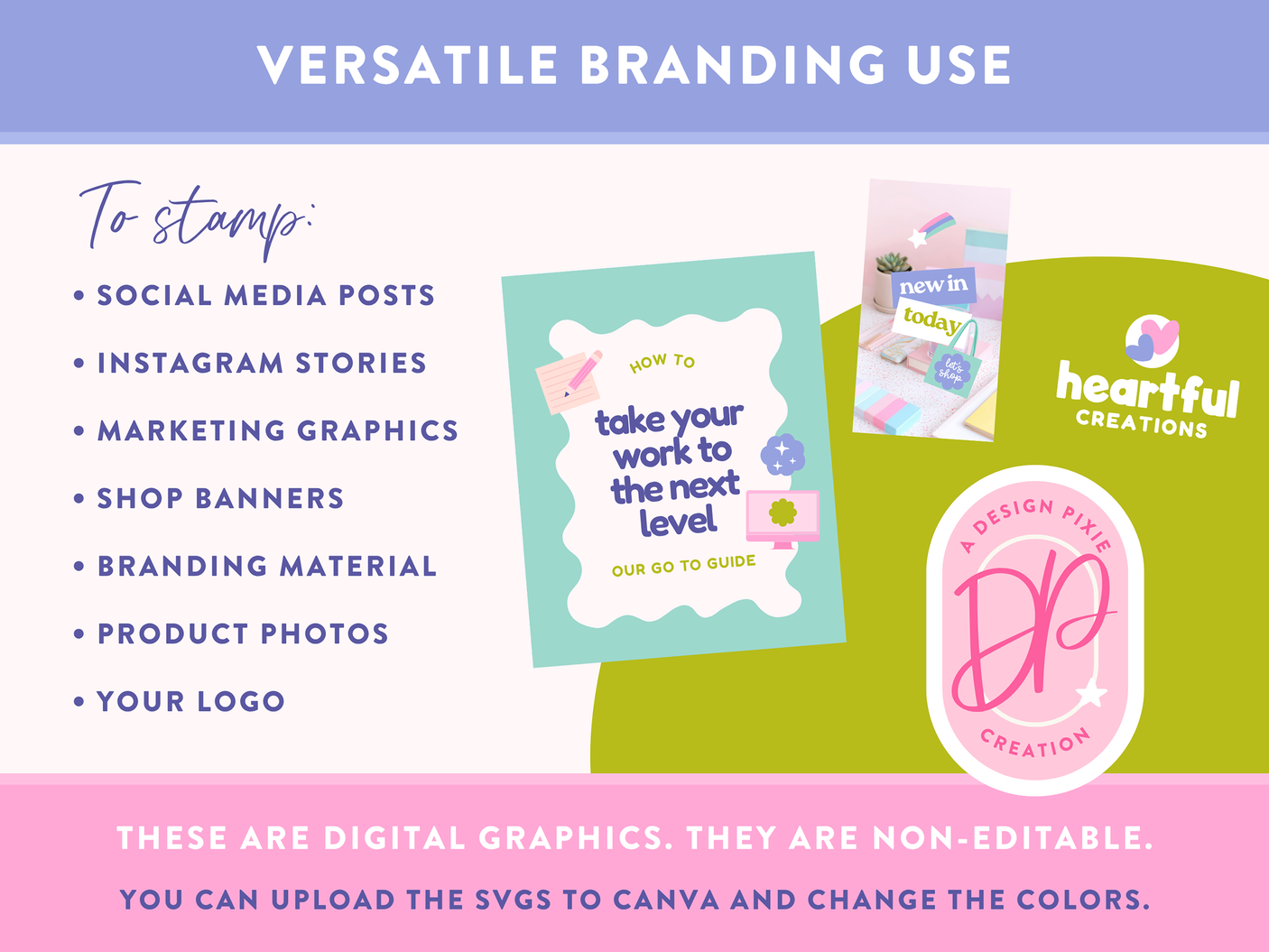 Cute Digital Branding Stamps