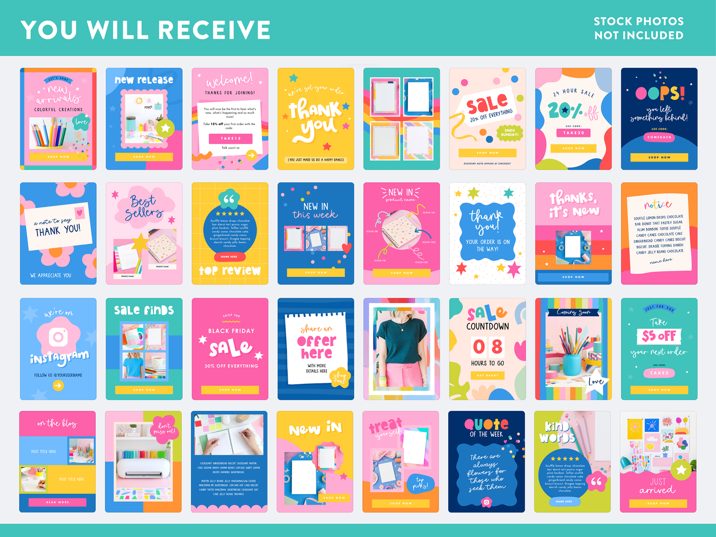 Confetti Email Marketing Templates