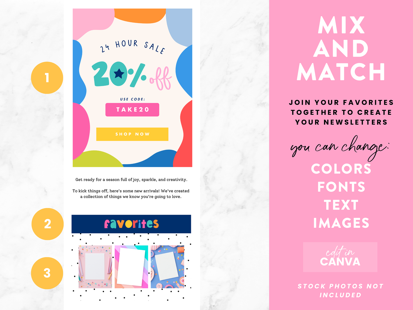 Confetti Email Marketing Templates