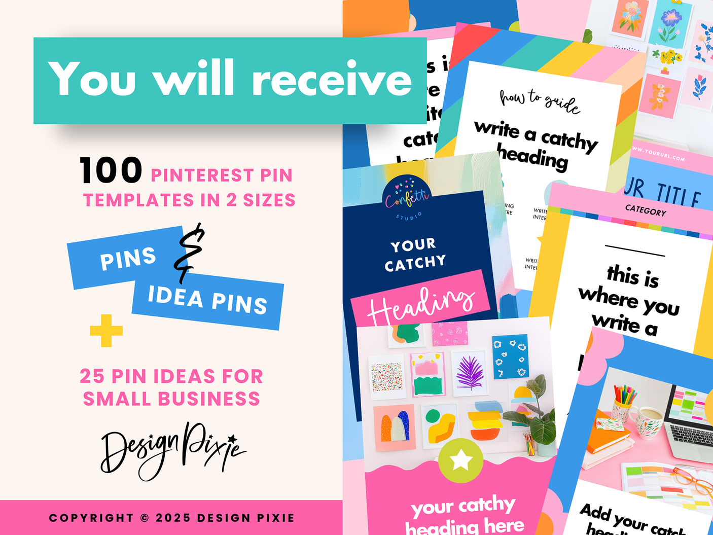 Colorful Pinterest Templates