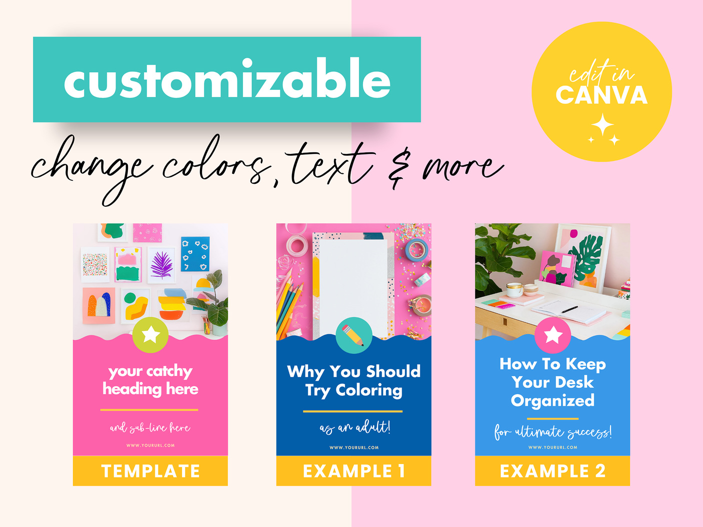 Colorful Pinterest Templates