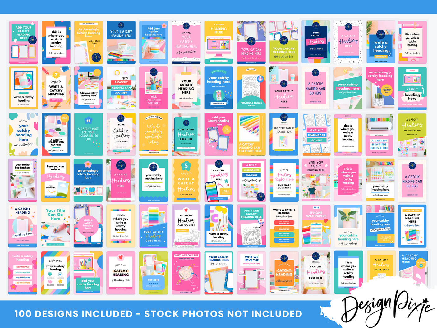 Colorful Pinterest Templates