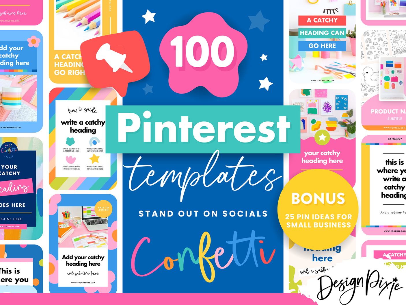 Colorful Pinterest Templates