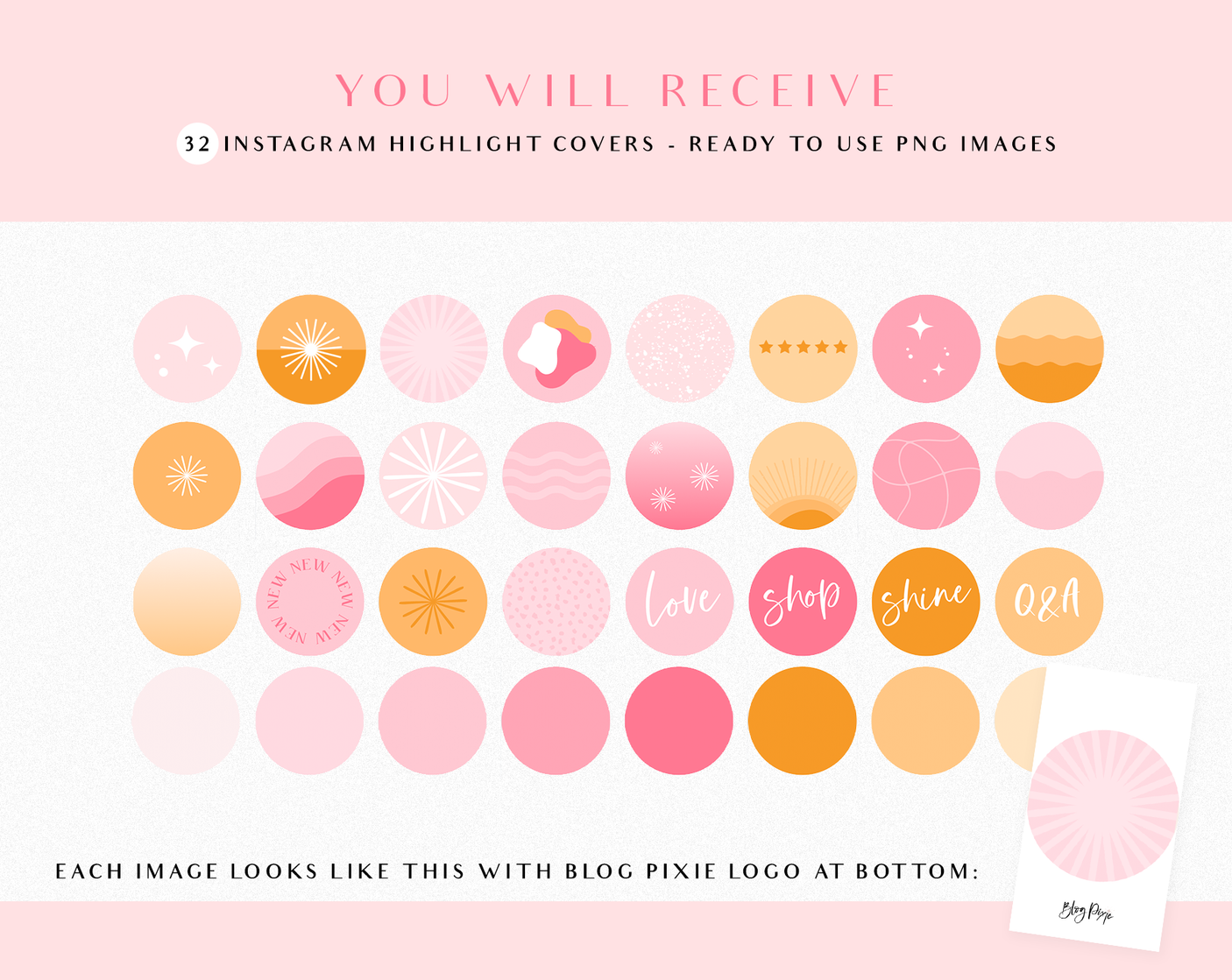 Bright Pink Instagram Highlight Icons - Design Pixie