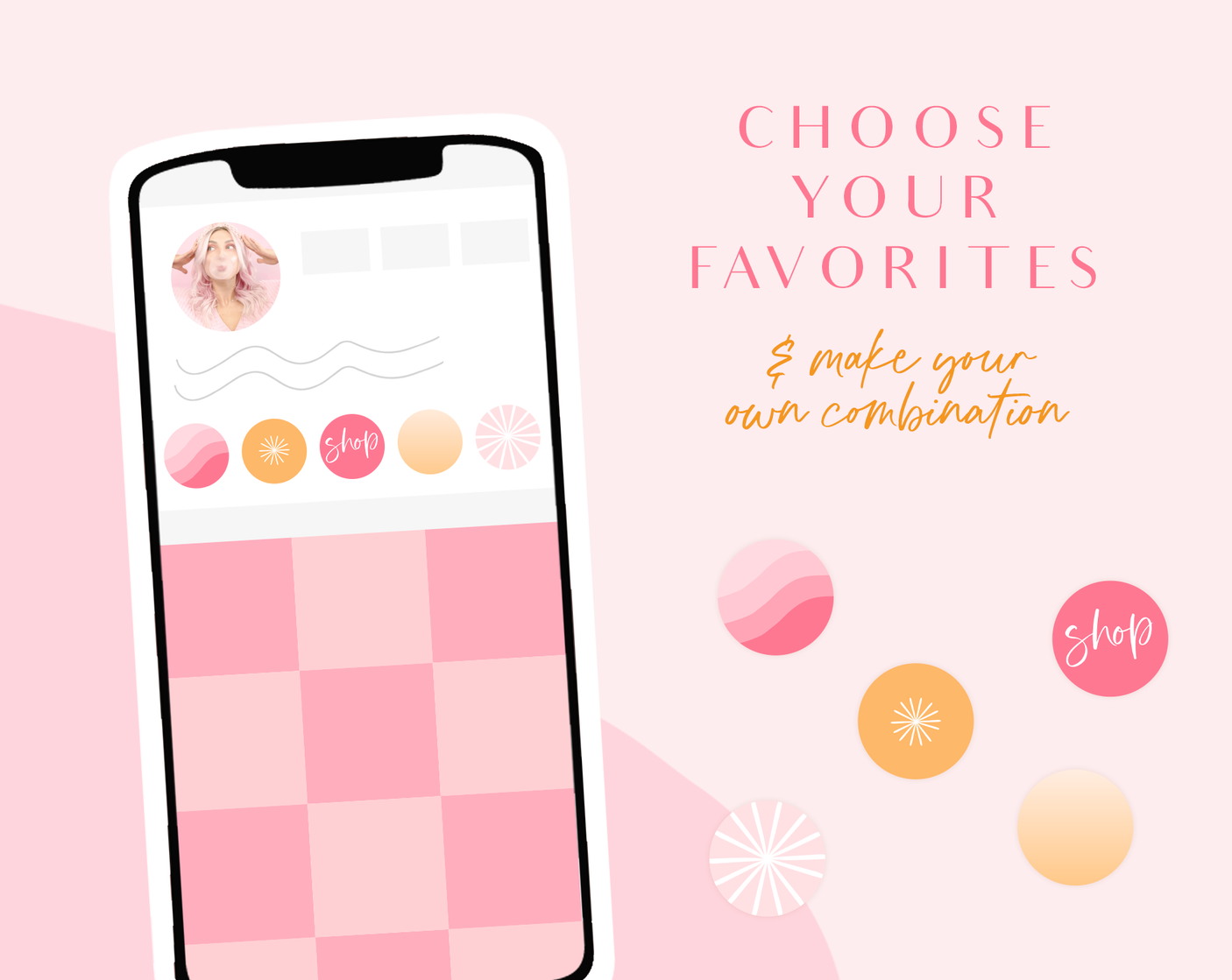 Bright Pink Instagram Highlight Icons - Design Pixie