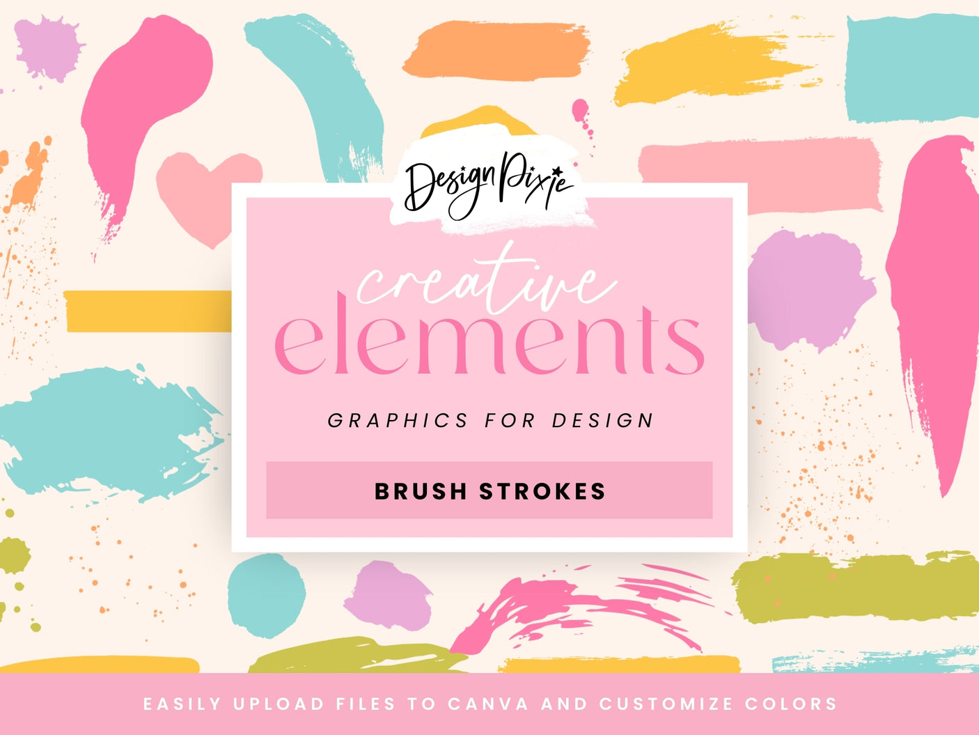 Brush Strokes SVG Elements - Design Pixie