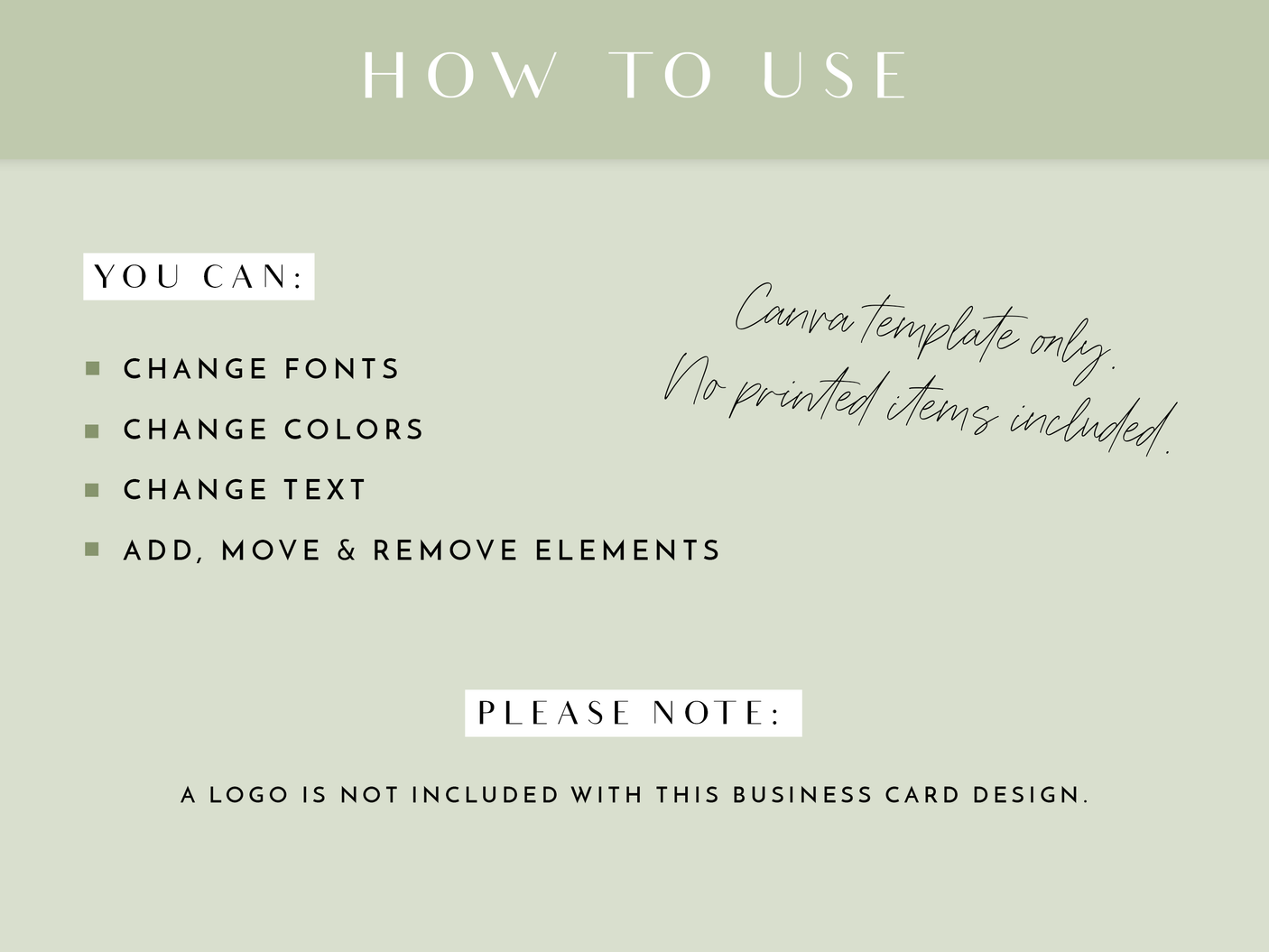 Business Card Template - Little Cottage - Design Pixie