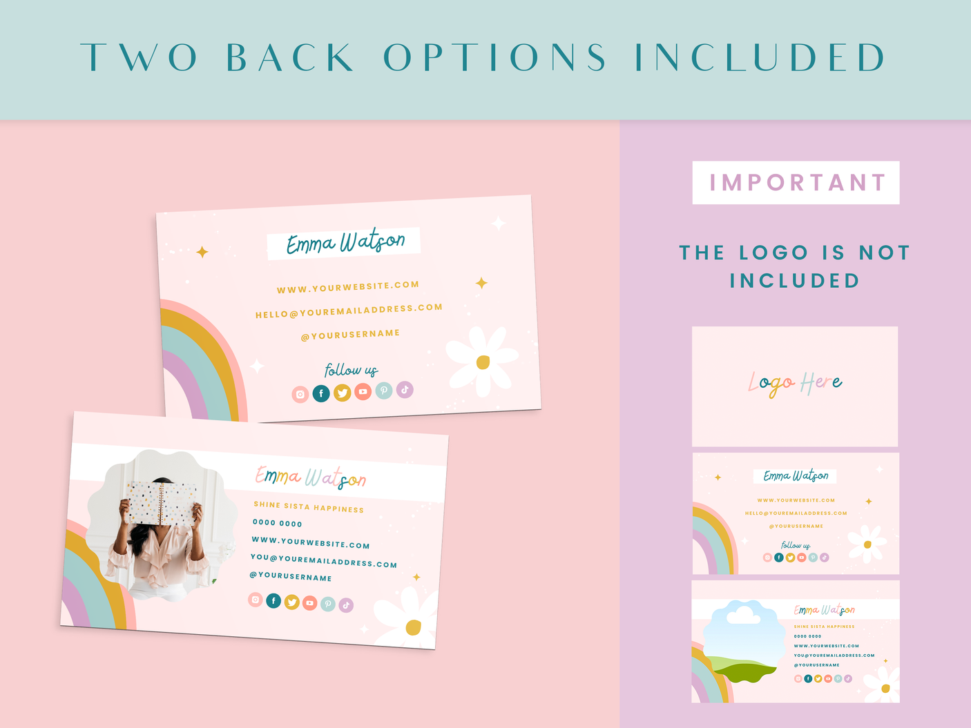 Shine Sista Business Card Template - Design Pixie