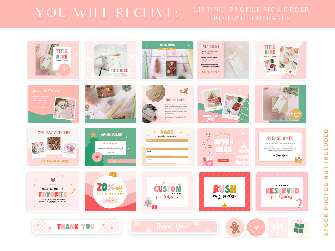 Christmas Etsy Shop Kit - Design Pixie