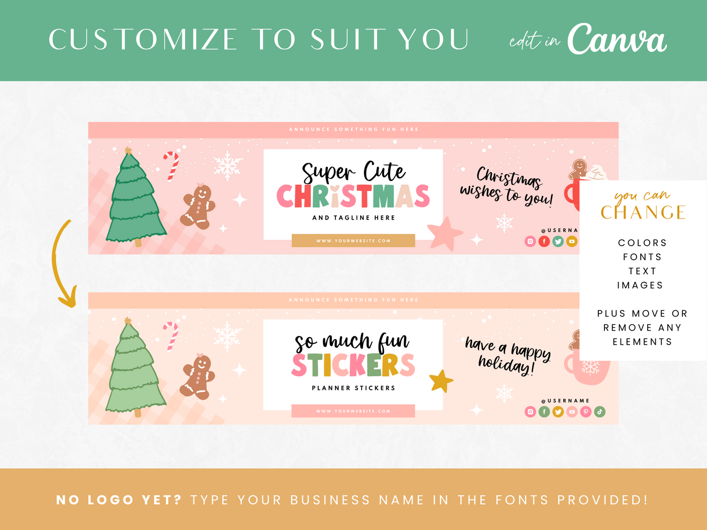 Christmas Etsy Shop Kit - Design Pixie